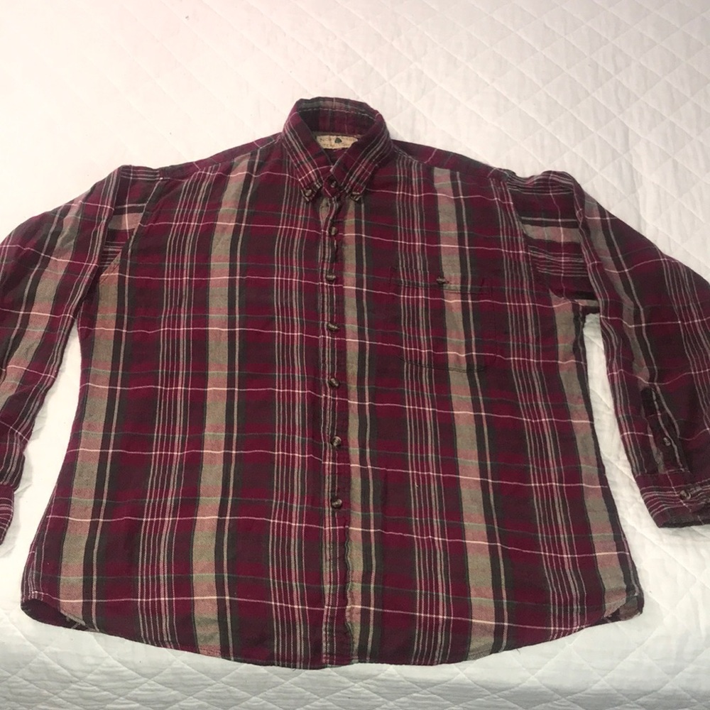Northwest Territory  Red Plaid Long Sleeve Flannel